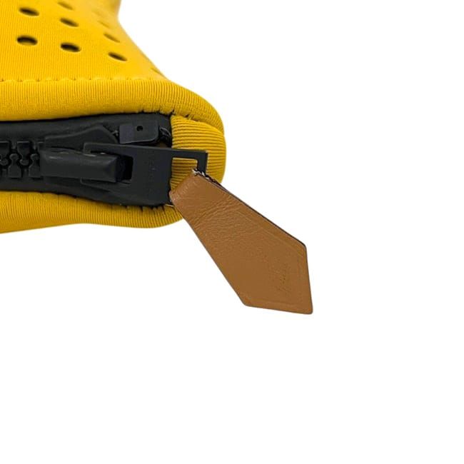 Hermes Pouch Neobain MM Case Polyester Yellow Perforated Logo — view 6