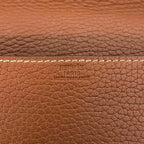 Hermes Pouch Etui Cartes GM Case Leather Brown Perforated Logo — view 4
