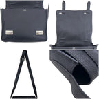 Hermes Shoulder Bag Steve Caporal 27 Leather Taurillon Clemence Navy Blue Mini — view 5