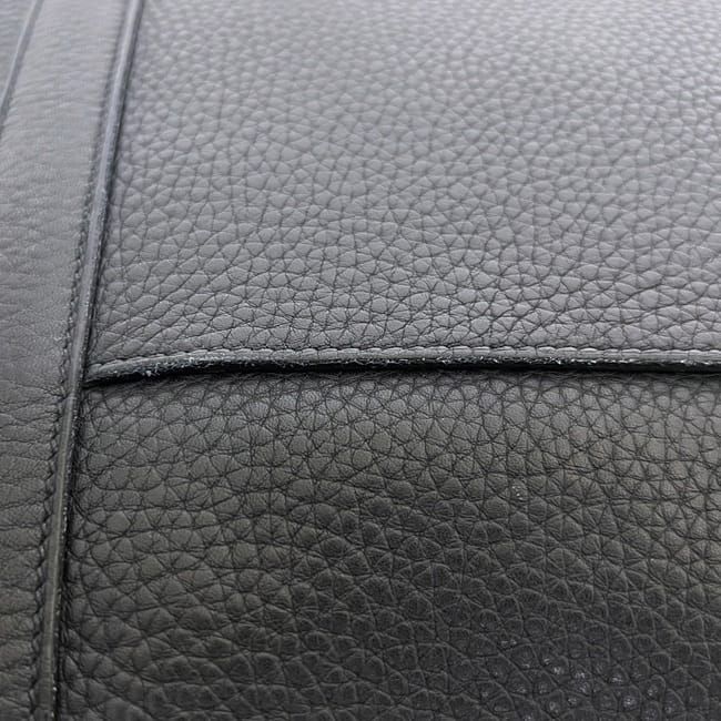 Hermes Shoulder Bag Steve Caporal 27 Leather Taurillon Clemence Navy Blue Mini — view 8