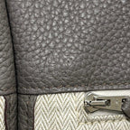 Hermes Shoulder Bag Sac Alf Red 35 Leather Taurillon Clemence Beige Brown — view 5