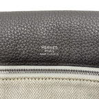 Hermes Shoulder Bag Sac Alf Red 35 Leather Taurillon Clemence Beige Brown — view 4
