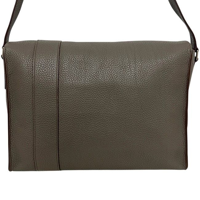 Hermes Shoulder Bag Sac Alf Red 35 Leather Taurillon Clemence Beige Brown — view 7