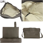 Hermes Shoulder Bag Sac Alf Red 35 Leather Taurillon Clemence Beige Brown — view 3