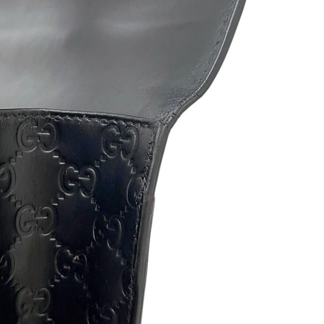 Gucci Business Bag Black Guccissima Leather — view 5
