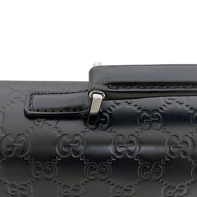 Gucci Business Bag Black Guccissima Leather — view 8