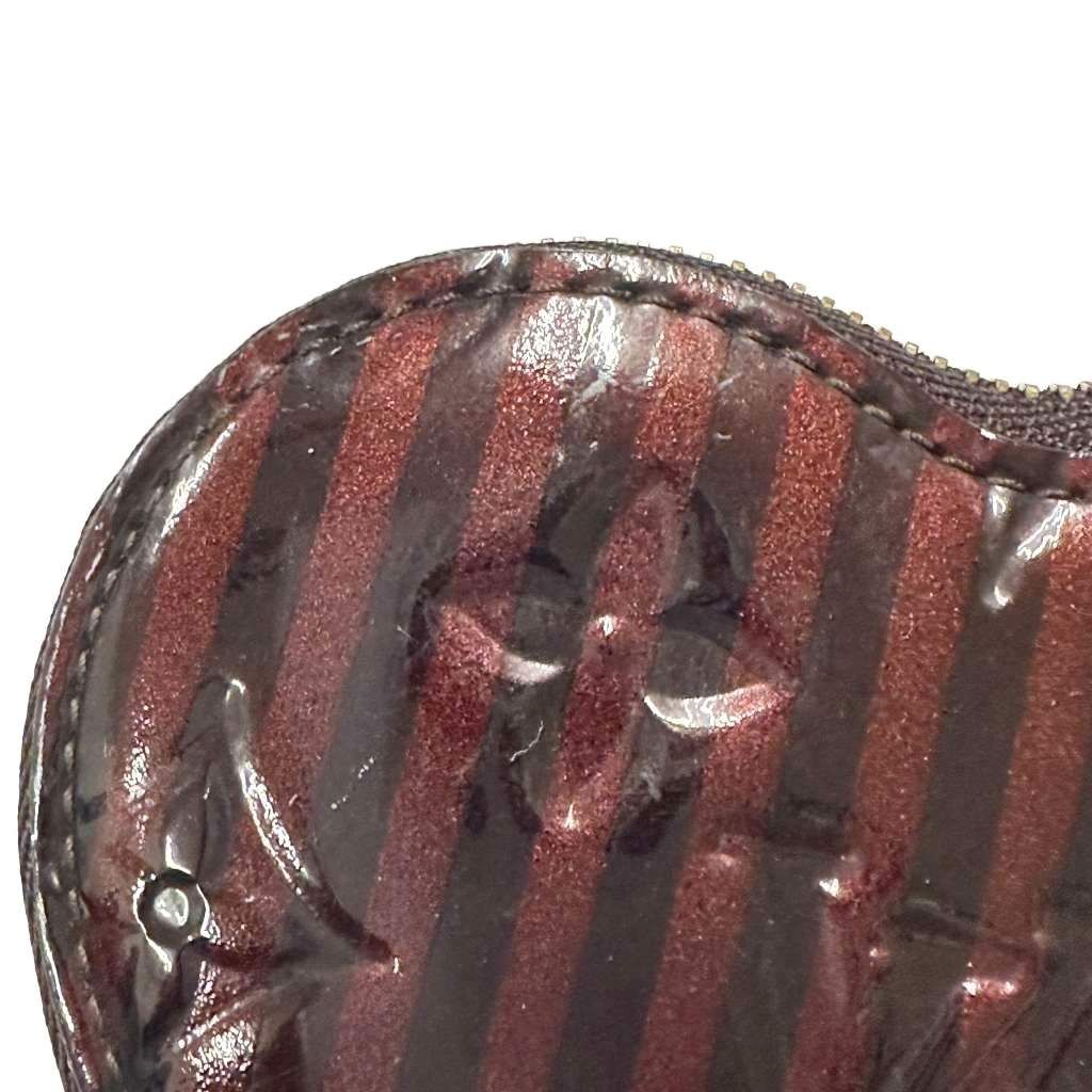 Louis Vuitton Monogram Vernis Amarante Porte Monnaie Coeur Heart Coin Purse — view 6