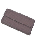 Bottega Veneta Intrecciato Long Flap Wallet Coin Purse