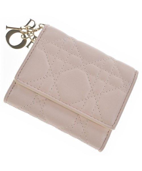 Dior Lady Cannage Compact Wallet Trifold Coin Purse