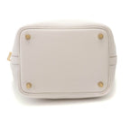 Hermes Picotin Lock PM Taurillon Clemence Pearl Gray Gold Handbag — view 3