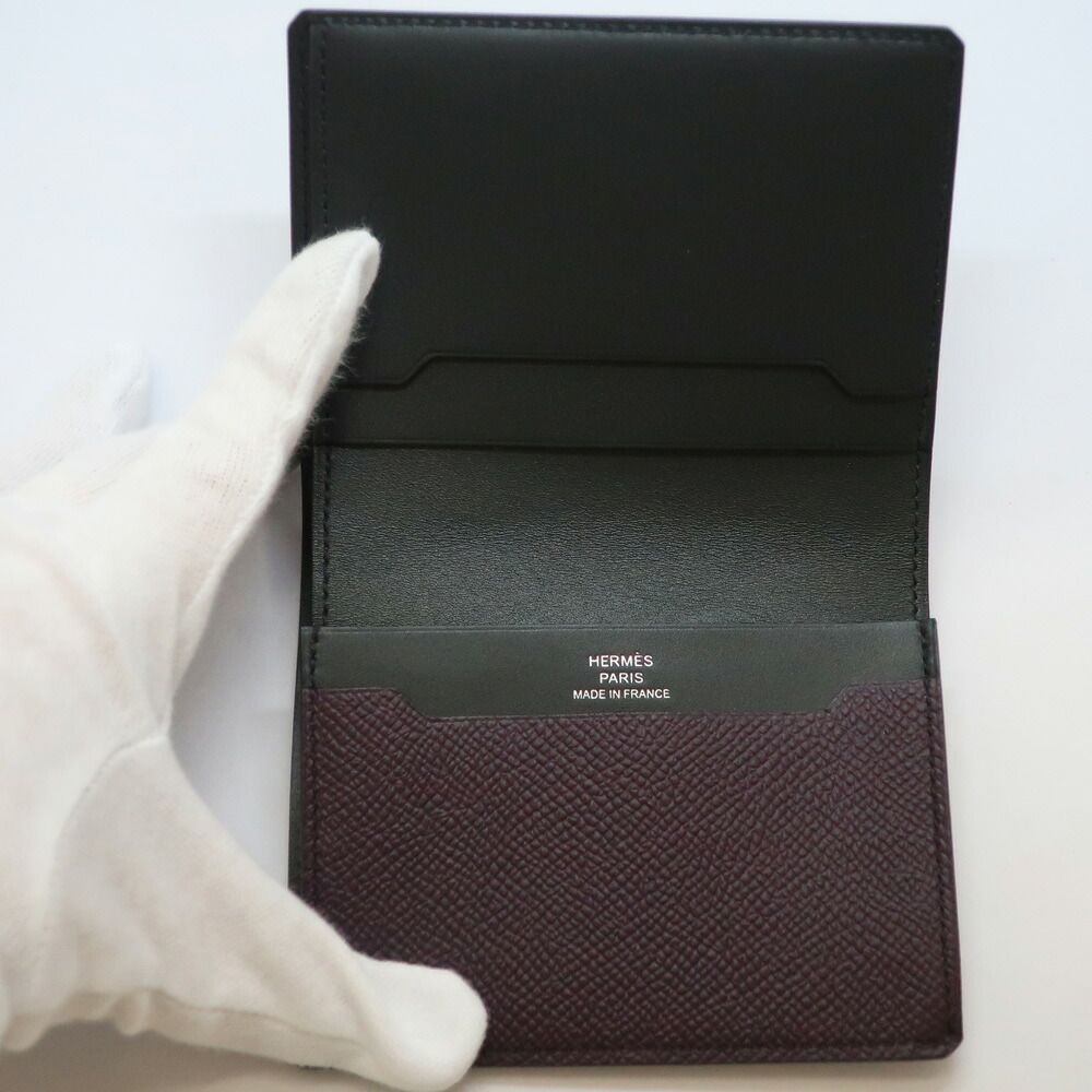 Hermes Wallet Manhattan Medium Duo Leather Bifold Compact Card Case — view 5