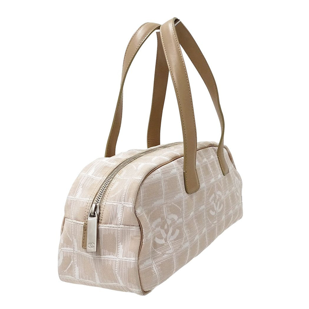 Chanel New Travel Bowling Bag Nylon Pink Silver — view 4