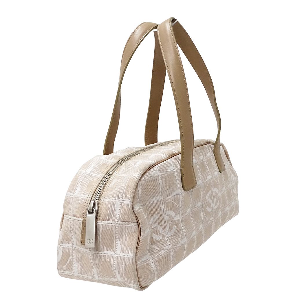 Chanel New Travel Bowling Bag Nylon Pink Silver — view 4