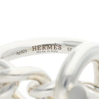 Hermes Croisette Silver Ring — view 3