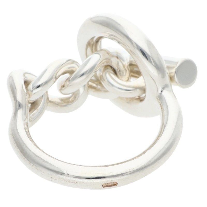 Hermes Croisette Silver Ring — view 2