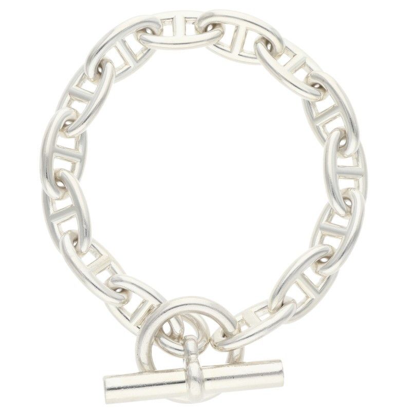 Hermes Chaine D'ancre GM Silver Bracelet