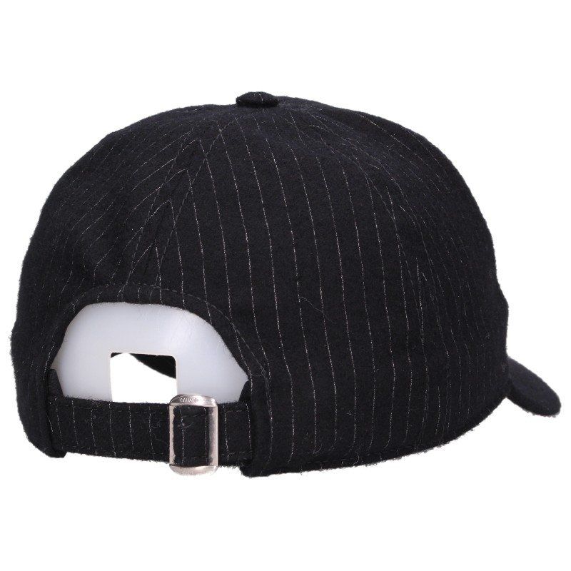 Celine Logo Striped Baseball Cap Hat — view 2