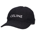 Celine Logo Striped Baseball Cap Hat