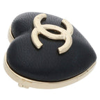 Chanel CC Logo Heart Brooch — view 3