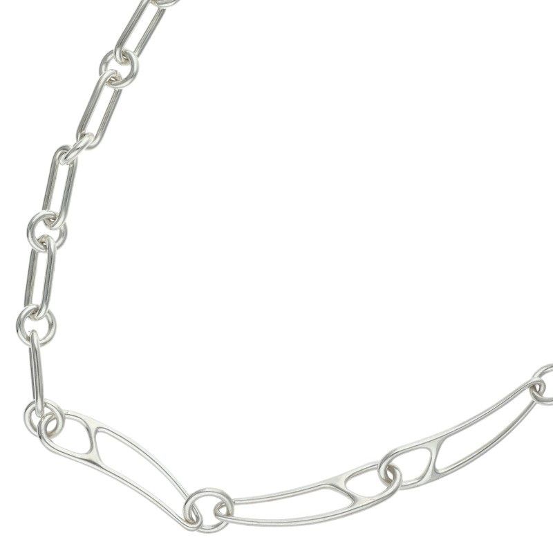Hermes Chaine D'ancre Punk Silver Necklace