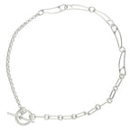 Hermes Chaine D'ancre Punk Silver Necklace — view 2