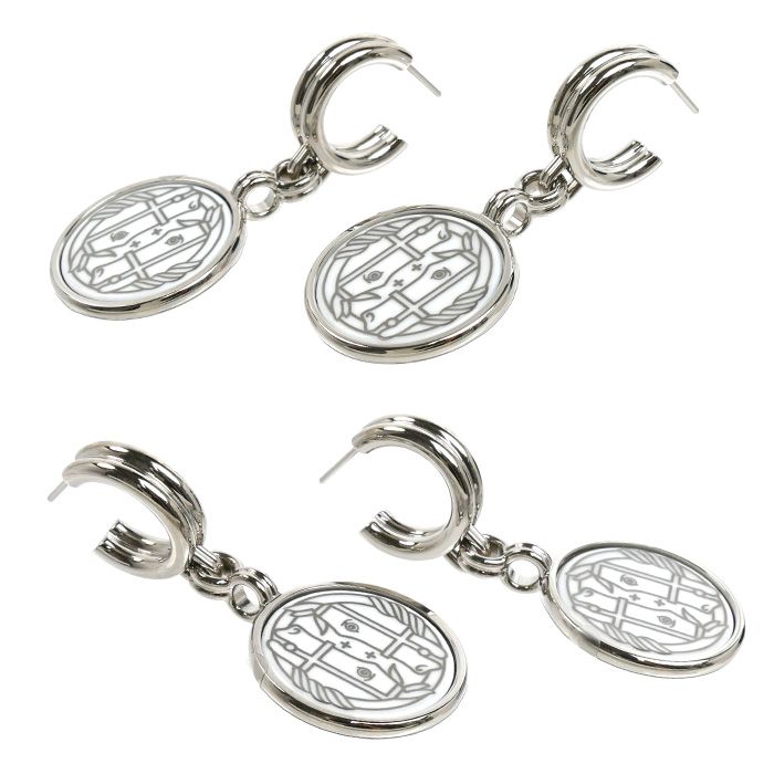 Hermes Metal Quadrige Earrings — view 3