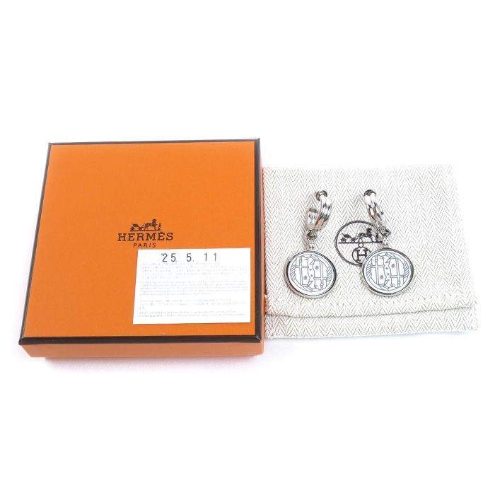 Hermes Metal Quadrige Earrings — view 5