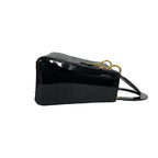 Dior Lady Patent Leather 2-Way Shoulder Bag Black — view 6