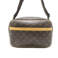 Louis Vuitton Reporter PM Monogram Shoulder Bag Brown