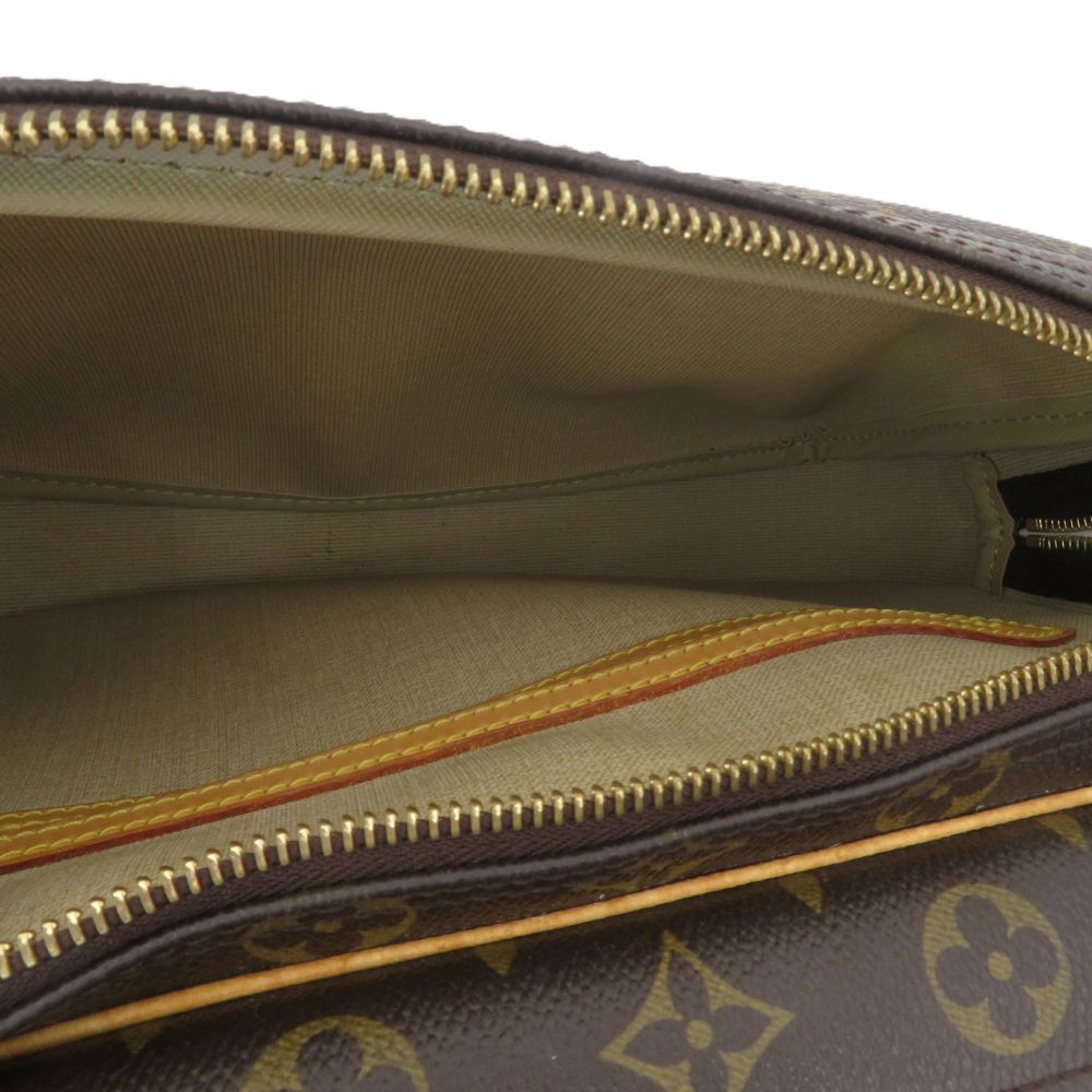 Louis Vuitton Reporter PM Monogram Shoulder Bag Brown — view 5