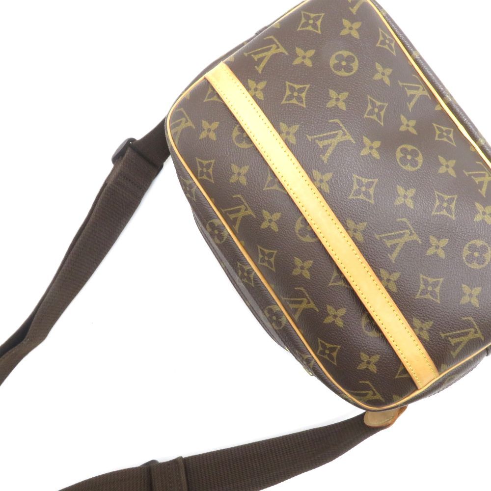 Louis Vuitton Reporter PM Monogram Shoulder Bag Brown — view 3