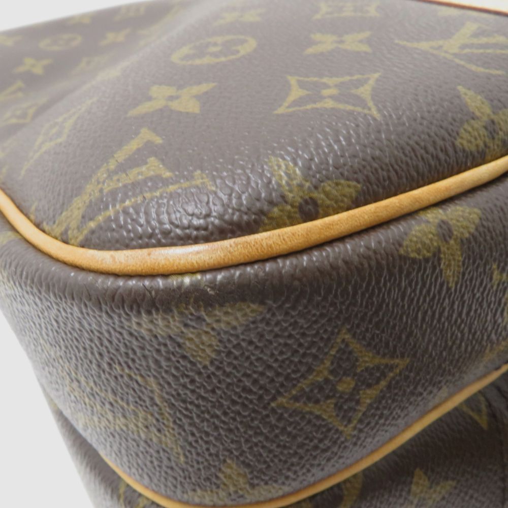 Louis Vuitton Reporter PM Monogram Shoulder Bag Brown — view 8