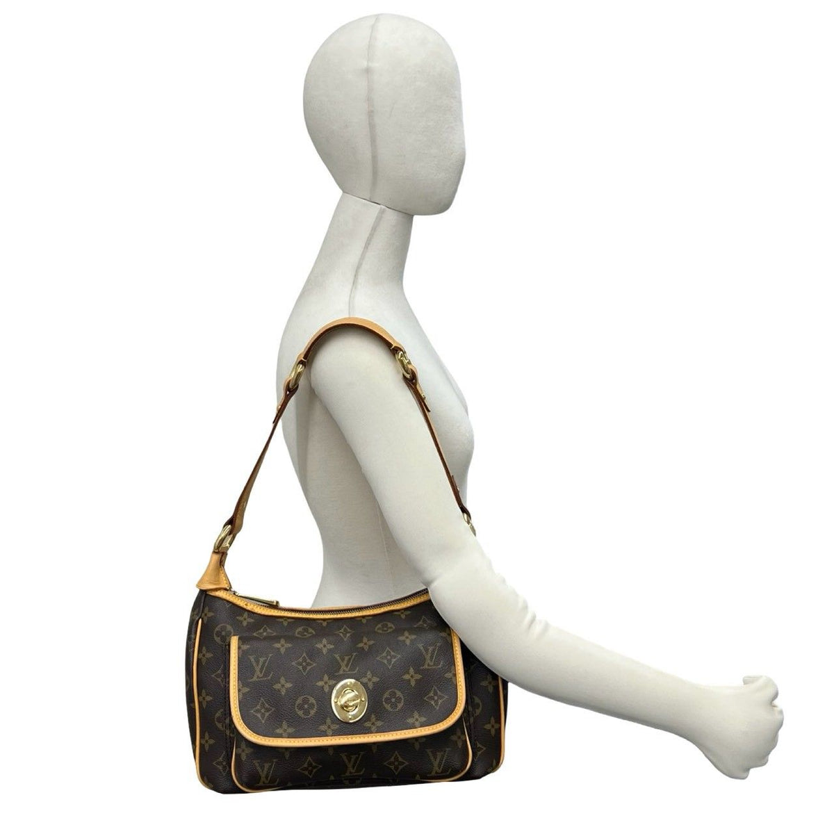 Louis Vuitton Tikal GM Monogram Leather Shoulder Bag Brown — view 2