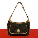 Louis Vuitton Tikal GM Monogram Leather Shoulder Bag Brown