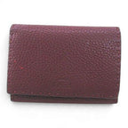 Fendi Peekaboo Selleria Bifold Wallet Stitch Burgundy Leather — view 3