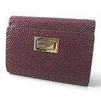 Fendi Peekaboo Selleria Bifold Wallet Stitch Burgundy Leather — view 2