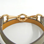 Hermes Leather Bracelet Gallop Punk Double Tour Etoupe T2 — view 4