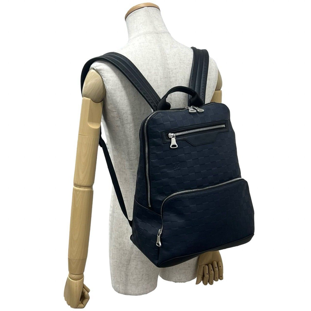 Louis Vuitton Avenue Backpack Damier Infini Leather Navy — view 2