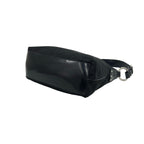 Prada Triangle Logo Tessuto Pocono Nylon Leather Shoulder Bag Black — view 8