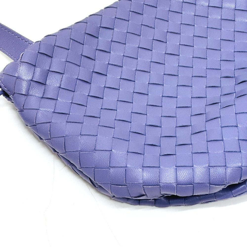 Bottega Veneta Shoulder Bag Intrecciato Mini the Valve Leather Purple — view 4