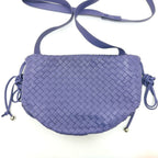 Bottega Veneta Shoulder Bag Intrecciato Mini the Valve Leather Purple — view 2