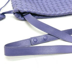 Bottega Veneta Shoulder Bag Intrecciato Mini the Valve Leather Purple — view 6