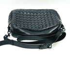 Bottega Veneta Shoulder Bag Intrecciato Leather Black — view 6