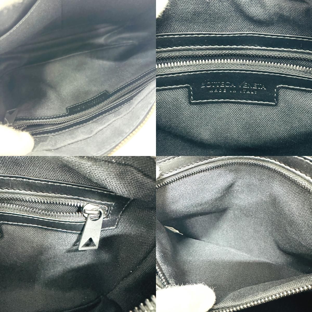 Bottega Veneta Shoulder Bag Intrecciato Leather Black — view 8