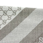 Gucci Shawl GG Pattern Wool Gray Scarf — view 6