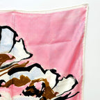 Dior Scarf Flower Motif Silk Pink — view 3
