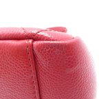 Chanel Grand Shopping Tote GST Red Caviar Shoulder Bag — view 8