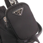 Prada Small Padded Re-Nylon Tote Bag Shoulder 2-Way Nylon Black — view 8