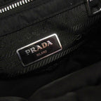 Prada Small Padded Re-Nylon Tote Bag Shoulder 2-Way Nylon Black — view 6