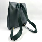 Louis Vuitton Cassia Leather Dark Green Backpack Gold — view 2